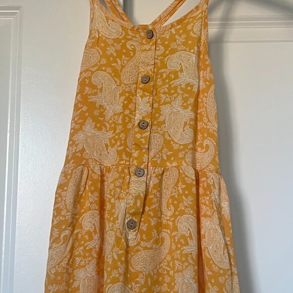 Art Class Yellow Spaghetti Strap Maxi Long Dress Size Medium 7/8 - Picture 2 of 7